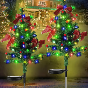 Solar Christmas Trees Lights Outdoor Decoration Waterproof