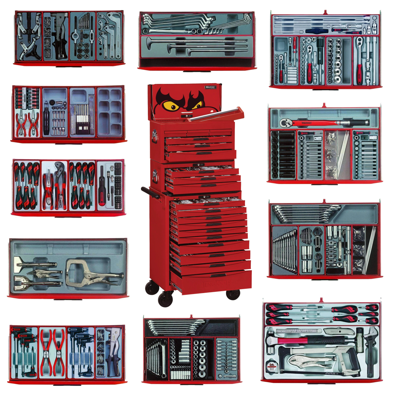 Teng Tools TKS26R753T 26 PRO35™ Stack Tool Kit 753 Pieces – Heavy-Duty 3-Tier Tool Storage for Automotive & Mechanical Professionals
