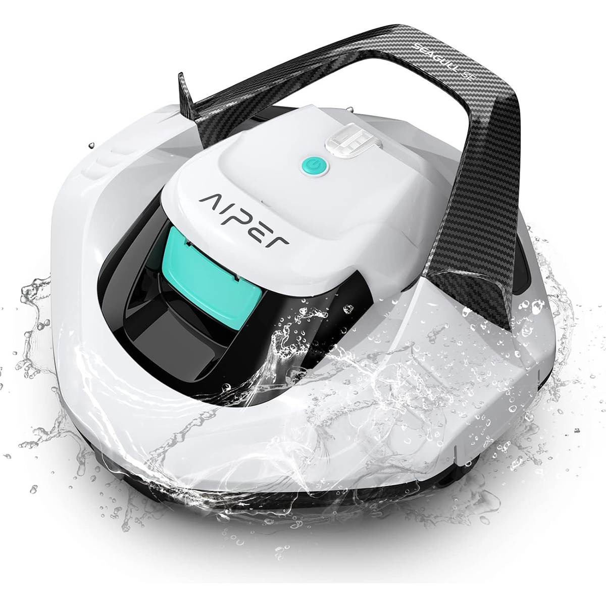 AIPER Pool Robot. Pool Vacuum with 90 Minutes Runtime. Pool Cleaner with Dual Drive Motor. Cordless. Ideal for Pools Under 80 Square Meters