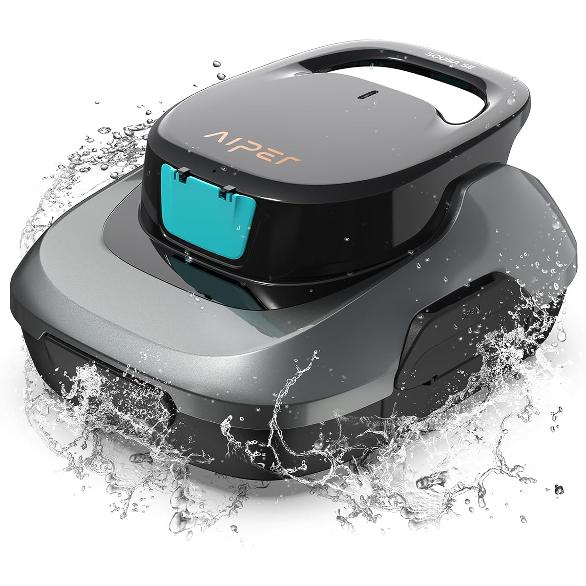AIPER Scuba SE Robot Pool. Cordless Pool Vacuum. 90 Minutes Cleaning. Automatic Parking Function. Compact and Lightweight Pool Cleaner. Ideal for Above Ground Pools 80㎡