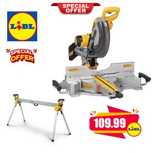 DEWALT DWS780 12 Sliding Compound Miter Saw Plus DWX723-XE 3.8m Extendable Stand Two Piece Bundle