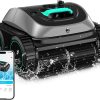 (2025 Upgrade) WYBOT C1 Pool Robot Vacuum for Inground Pools. 4-in-1 Cordless Robotic Pool Cleaner Lasts 150min. Triple-Motor up to 1.614 Sq.ft. Smart APP Support. Auto Wall & Waterline Cleaning